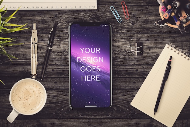smartphone screen mockup
