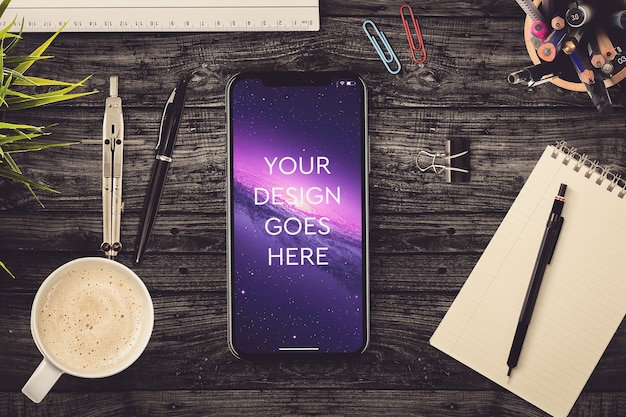 Smartphone screen mockup