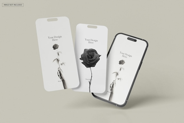 Mockup di smartphone e schermi