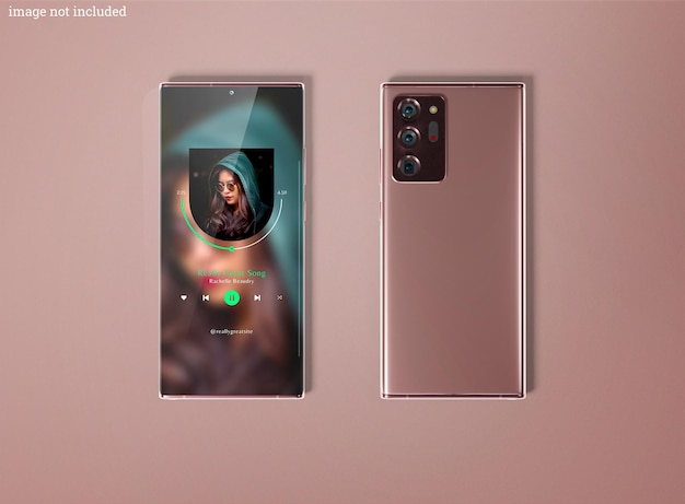 Schermo per smartphone ultra mockup