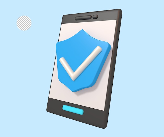 The smartphone security shield is active