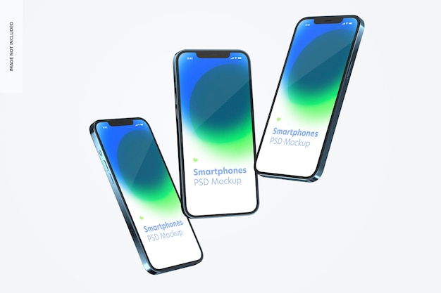 Smartphone set mockup