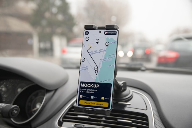 PSD smartphone used as gps in a car