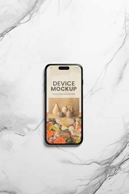 PSD smartphone con un mockup in stile nordico