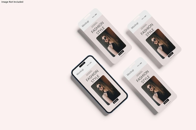 PSD smartphone con mockup dello schermo