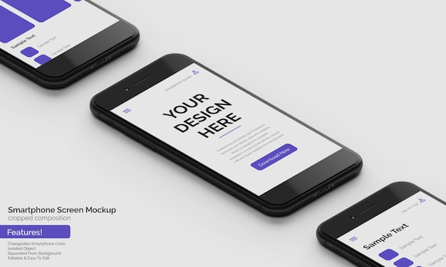 PSD mockup di smartphone