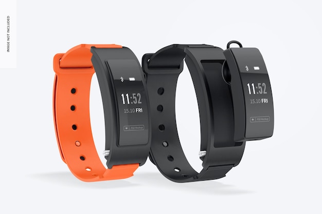 PSD mockup di cinturini per smartwatch