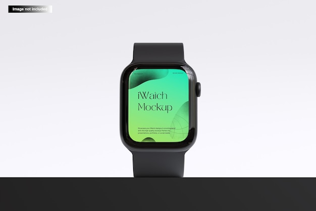 黒い表面のスマートウォッチモックアップ
