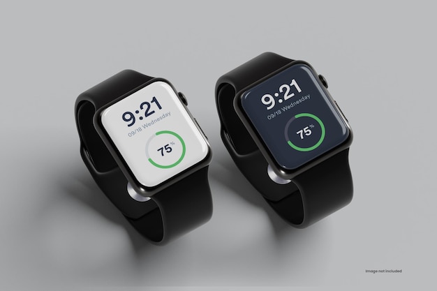 Presentazione dell'interfaccia utente di smartwatch mockup