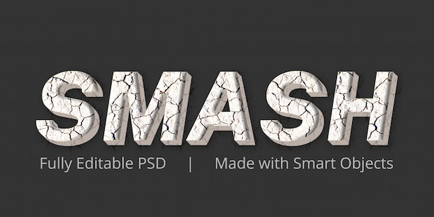 PSD smash effect style style