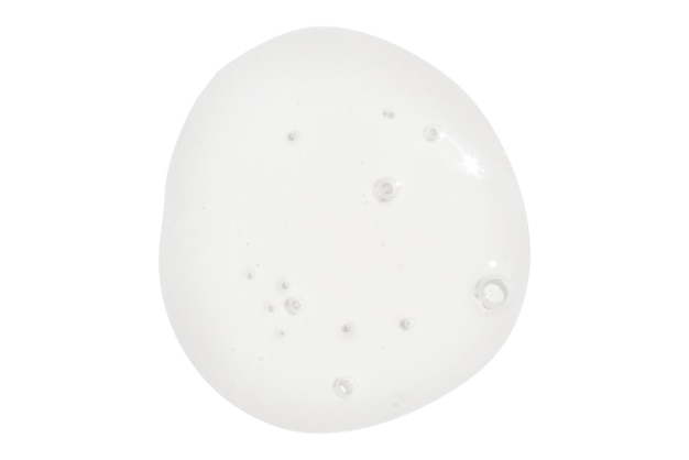 Smear drop clear gel serum clear op blanke achtergrond PNG