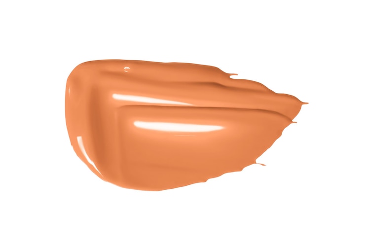 PSD a smear of facial foundation is brown in color isolated png