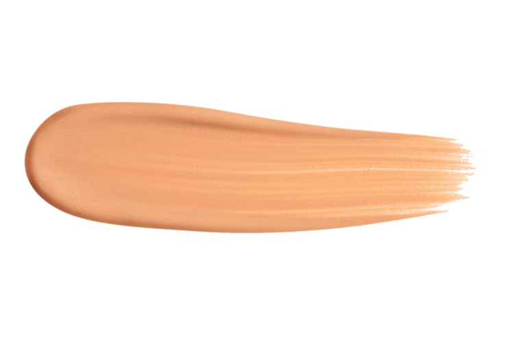 PSD smear of foundation on a blank background