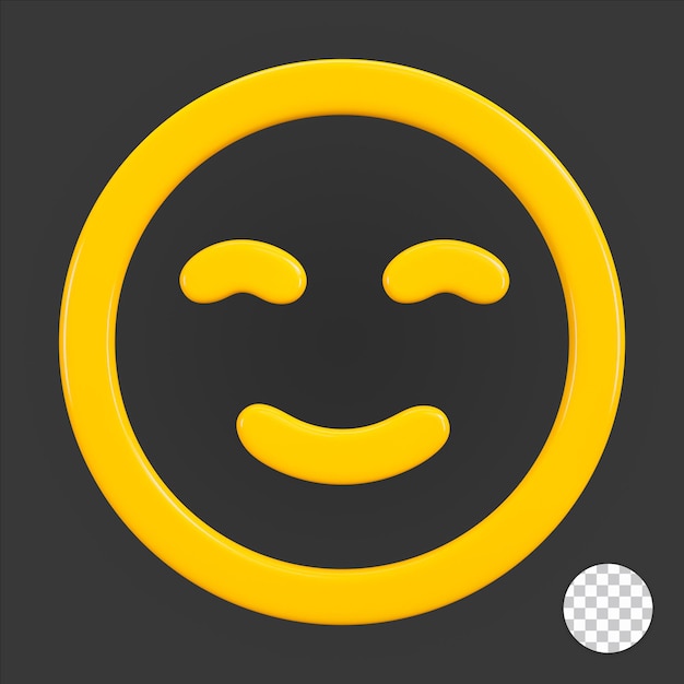 PSD smile 3d icon