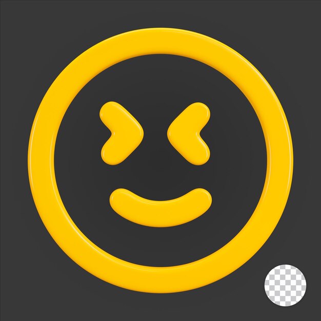 PSD smile 3d icon