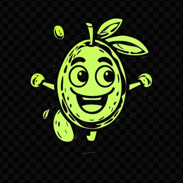 PSD a smiley face with a green background