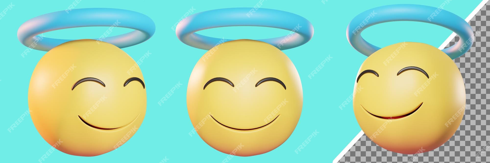 😇 Smiling face w/ halo emoji