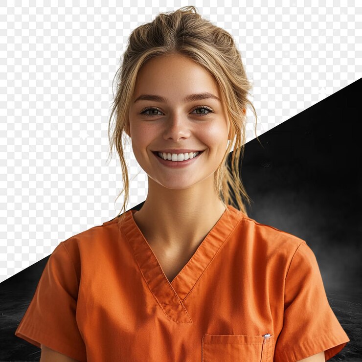 PSD smiling female nurse