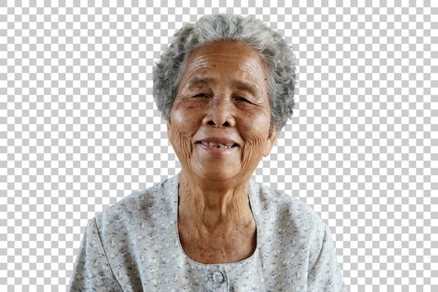 笑顔の幸せなアジアの高齢者 PNG 透明性