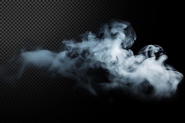 Smoke color explosion on transparent background