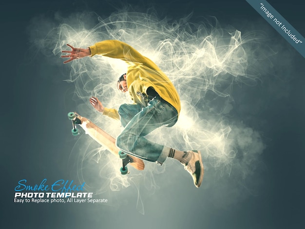 PSD smoke effect for photoshop template