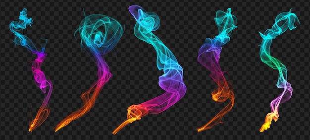 Smoke effect  transparent background