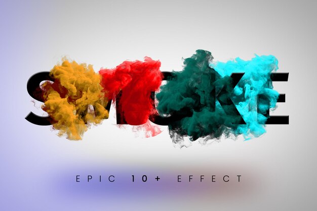 Smoke effects Fully Editable PSD