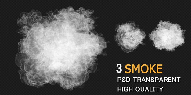 Smoke explosion design rendering isolated rendering