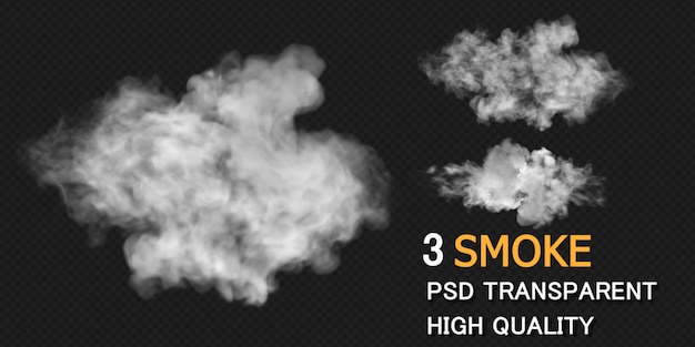 PSD smoke explosion design rendering isolated rendering