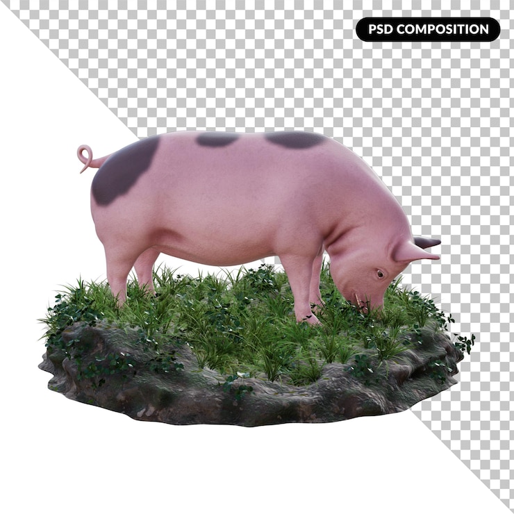 PSD 연기 수류탄 고립 된 3d 렌더링