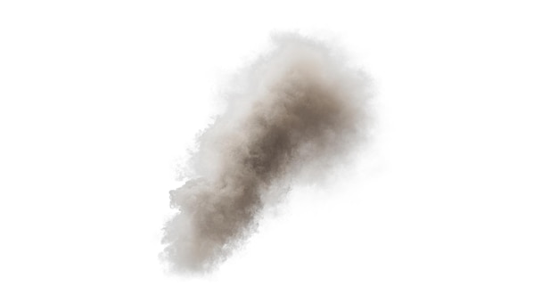 PSD smoke isolated transparent background 3d rendering