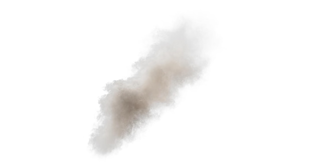 PSD smoke isolated transparent background 3d rendering