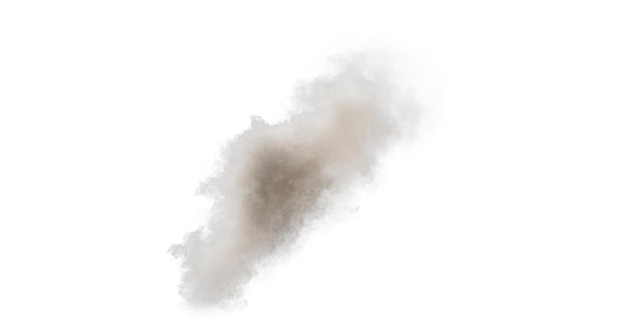 PSD smoke isolated transparent background 3d rendering