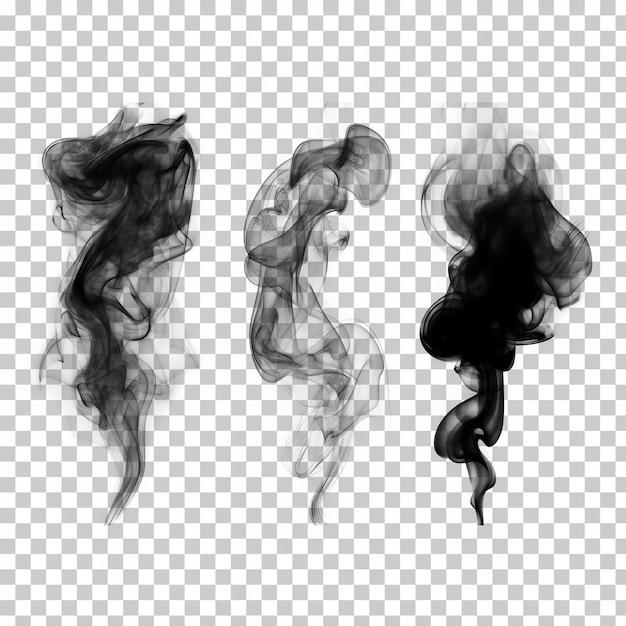 PSD smoke isolated on a transparent background png clipart