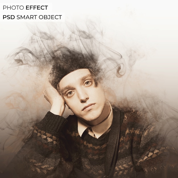 smoke particles photo effect