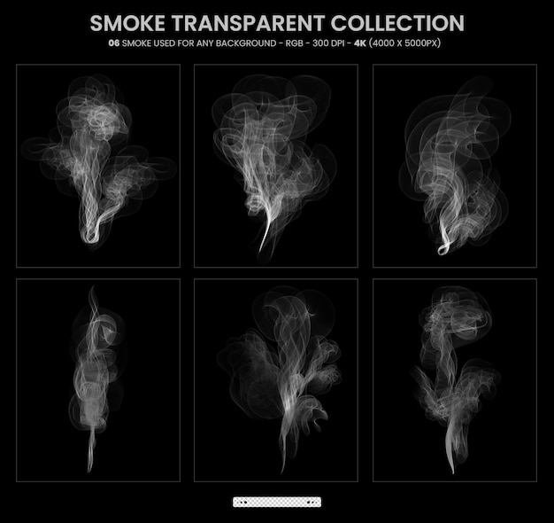 Smoke styles pack and smoke transparent background