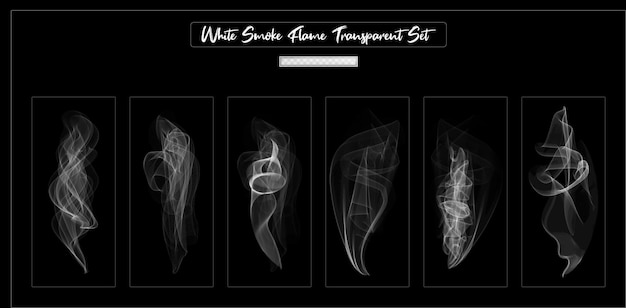 PSD smoke styles transparent background pack