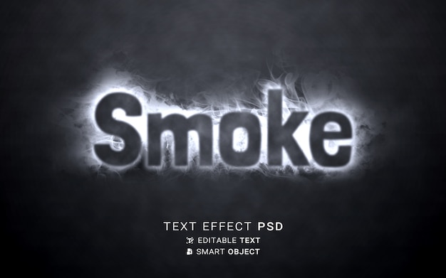 Smoke text effect writing