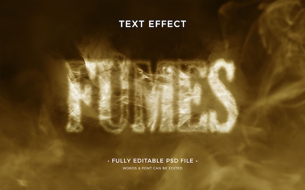 Smoke text effect