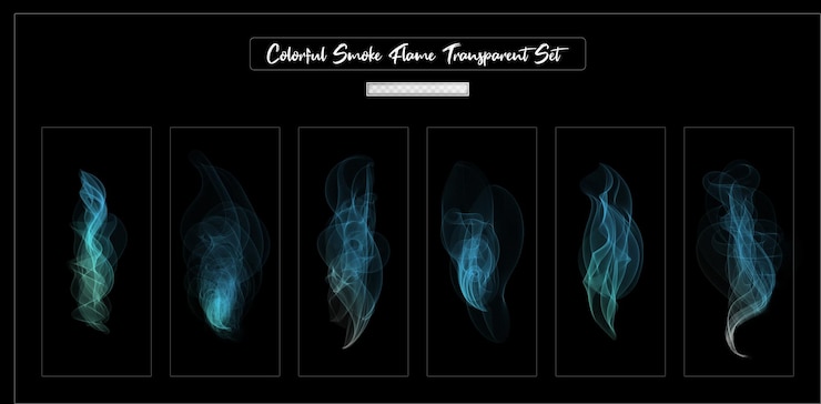 PSD smoke transparent background pack
