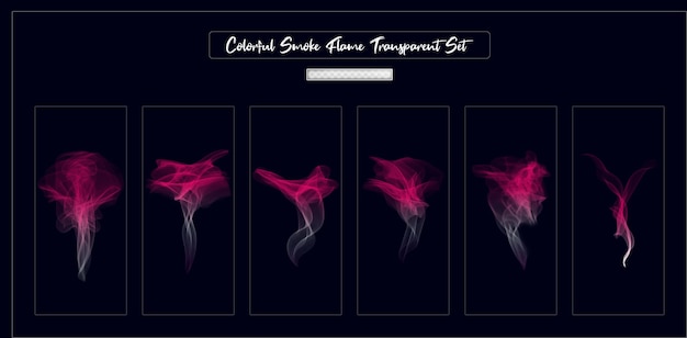 Smoke transparent background pack