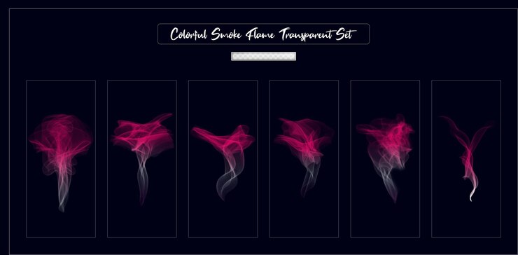 PSD smoke transparent background pack