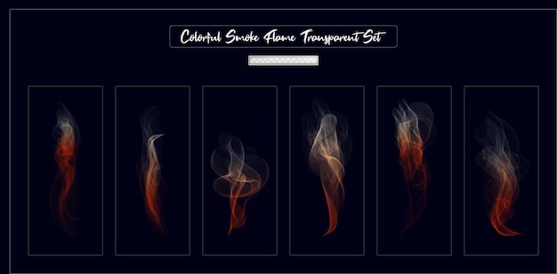 PSD smoke transparent background pack