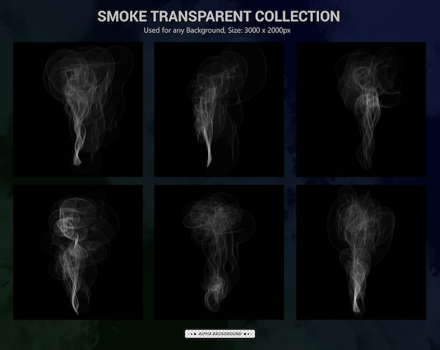 PSD smoke transparent background