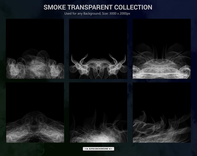 Smoke transparent background