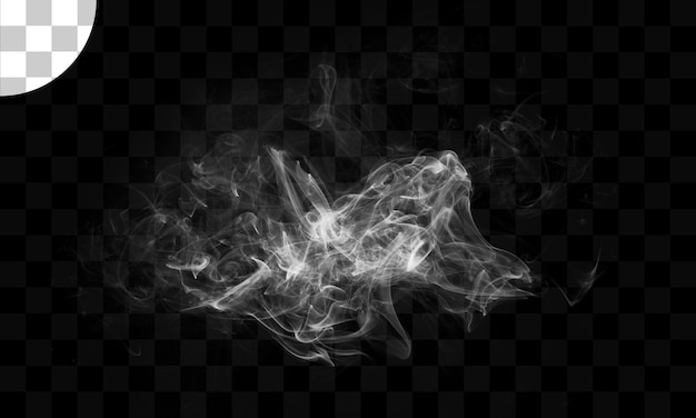 PSD smoke white silhouette