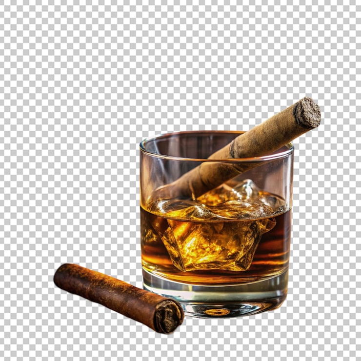 PSD smoked whisky cocktail glass