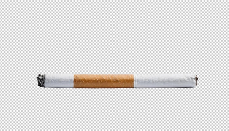 PSD курение сигареты с белым фильтром png