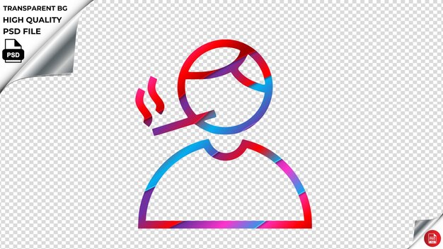 PSD smoking design2 light vector icon red blue purple ribbon psd transparent