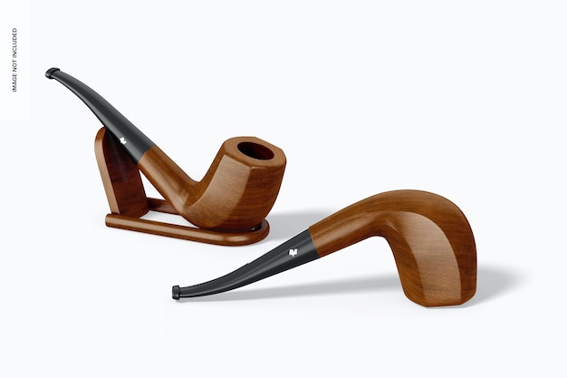 PSD smoking pipes mockup